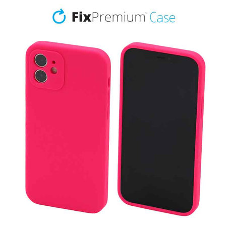 FixPremium - Silikon Hülle für iPhone 11, rot