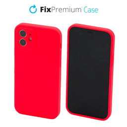 FixPremium - Silikon Hülle für iPhone 11, rot