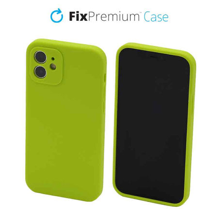 FixPremium - Silikon Hülle für iPhone 12, neon green