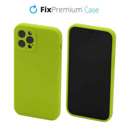 FixPremium - Silikon Hülle für iPhone 12 Pro, neon green