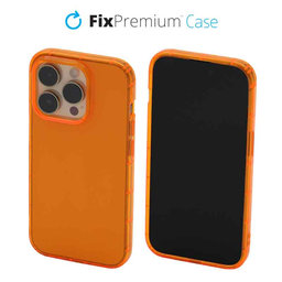 FixPremium - Hülle Clear für iPhone 14 Pro, orange