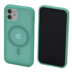 FixPremium - Hülle Clear s MagSafe für iPhone 12 und 12 Pro, mint blue