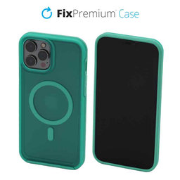 FixPremium - Hülle Clear s MagSafe für iPhone 12 Pro Max, mint blue