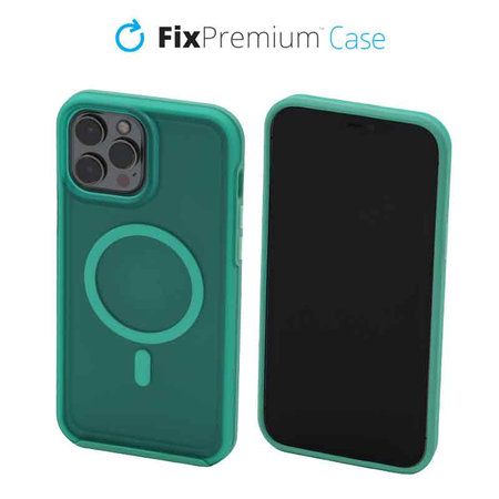 FixPremium - Hülle Clear s MagSafe für iPhone 13 Pro Max, mint blue