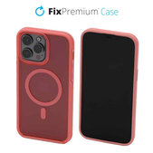 FixPremium - Hülle Clear s MagSafe für iPhone 13 Pro Max, peach pink