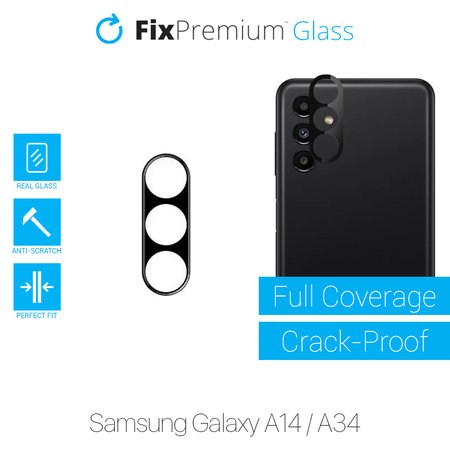 FixPremium Glass - Schutz für die rückwärtige Kameralinse für Samsung Galaxy A14 und A34