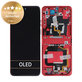 Motorola Razr 40 Ultra - LCD Display + Touchscreen Front Glas + Rahmen (Viva Magenta) - 5D68C22598 Genuine Service Pack