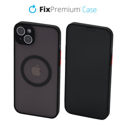 FixPremium - Hülle Matte mit MagSafe für iPhone 14 Plus, schwarz