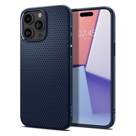 Spigen - Hülle Liquid Air für iPhone 15 Pro Max, navy blue