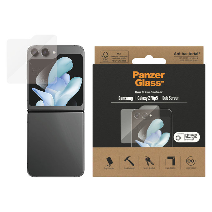 Panzerglas AB für Samsung Galaxy Z Flip5 5G, Klar, PanzerGlass