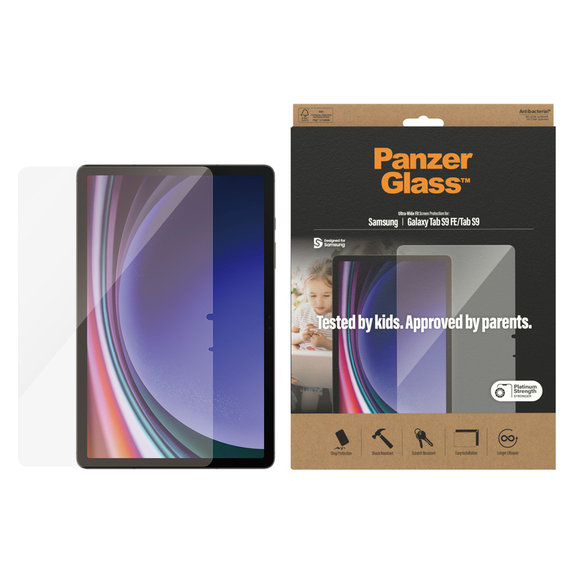 Panzerglas UWF AB für Samsung Galaxy Tab S9/S9 FE, Klar, PanzerGlass