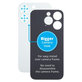 Apple iPhone 15 Pro - Backcover Glas Vergrössertes Ringloch für die Kamera (White Titanium)
