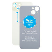 Apple iPhone 15 Plus - Backcover Glas Vergrössertes Ringloch für die Kamera (Yellow)