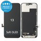 Display Soft OLED für iPhone 13, Touchscreen-Glas mit Rahmen, FixPremium