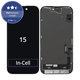 Display In-Cell FHD für iPhone 15, Touchscreen-Glas mit Rahmen, FixPremium