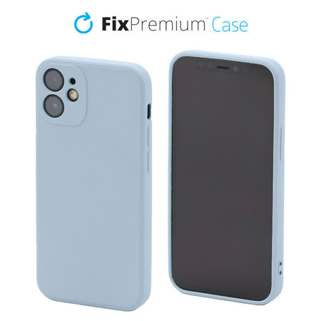 FixPremium - Silikonhülle für iPhone 12 mini, light blue