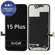 Display In-Cell FHD für iPhone 15 Plus, Touchscreen-Glas mit Rahmen, FixPremium
