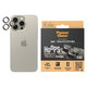 Kameraobjektivschutz Hoops für iPhone 15 Pro/15 Pro Max, Natural Titanium, PanzerGlass