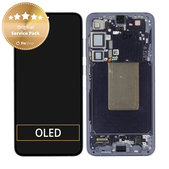 Samsung Galaxy S24 Plus S926B - LCD Display + Touchscreen Front Glas + Rahmen (Cobalt Violet) - GH82-33410C Genuine Service Pack