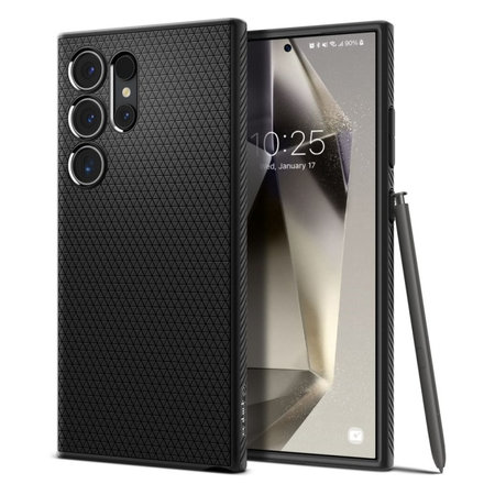 Spigen - Hülle Liquid Air für Samsung Galaxy S24 Ultra, Matte Black
