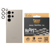 Kameraobjektivschutz Hoops für Samsung Galaxy S24 Ultra, Grau, PanzerGlass
