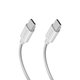 SBS - Geflochtenes Kabel USB-C/USB-C, PD, 240W, 2m, weiß