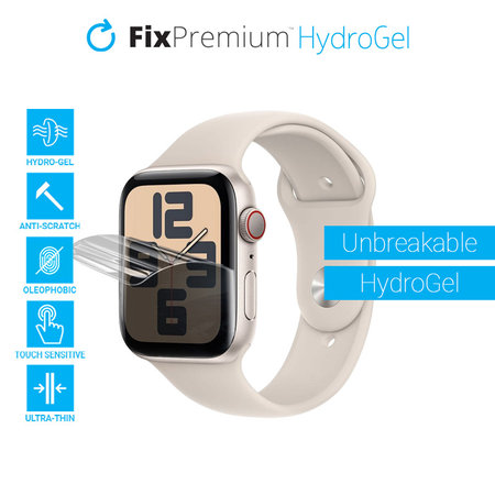 FixPremium - Unbreakable Screen Protector für Apple Watch 4, 5, 6, SE (44mm)