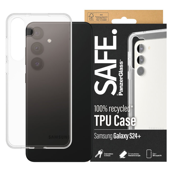 Hülle TPU für Samsung Galaxy S24+, Transparent, SAFE by PanzerGlass