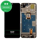 Honor X6a - LCD Display + Touchscreen Front Glas + Rahmen (Midnight Black) TFT