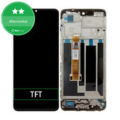 Realme C53 RMX3760 - LCD Display + Touchscreen Front Glas + Rahmen (Mighty Black) TFT