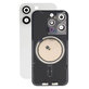 Apple iPhone 15 Pro - Rückgehäuseglas + Kameraglas + Metallplatte + Magsafe-Magnet (White Titanium)