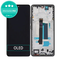 Xiaomi Redmi Note 13 Pro+ 23090RA98C - LCD Display + Touchscreen Front Glas + Rahmen (Fushion Black) OLED