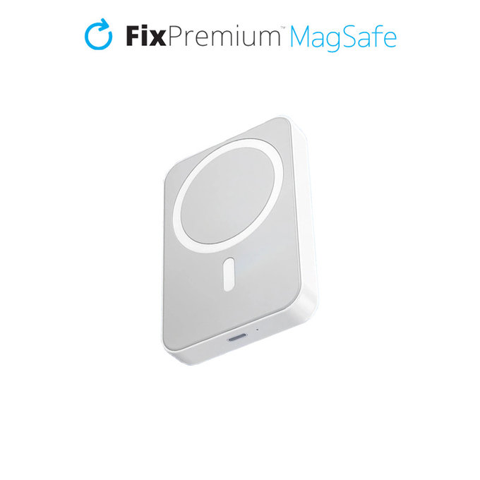 FixPremium - MagSafe PowerBank mit Ständer 10 000mAh, weiss