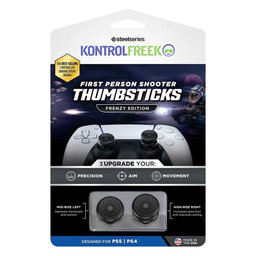 Kontrol Freek - Frenzy (Black) PS4/PS5 Extended Controller Grip Caps