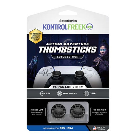 Kontrol Freek - Lotus (Black) PS4/PS5 Extended Controller Grip Caps