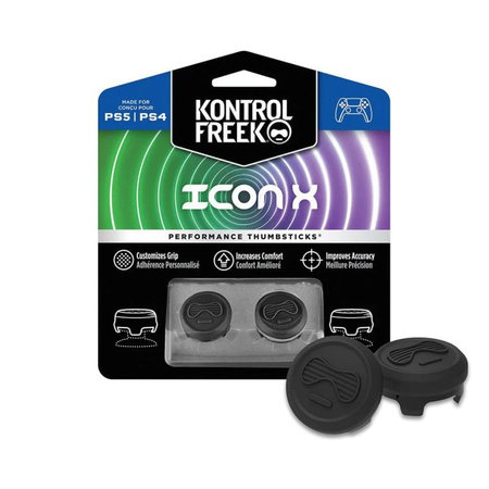 Kontrol Freek - Icon X (Black) PS4/PS5 Extended Controller Grip Caps