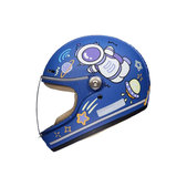 Kinderhelm für E-Scooter und Fahrrad (46–52 cm) (Astronaut)