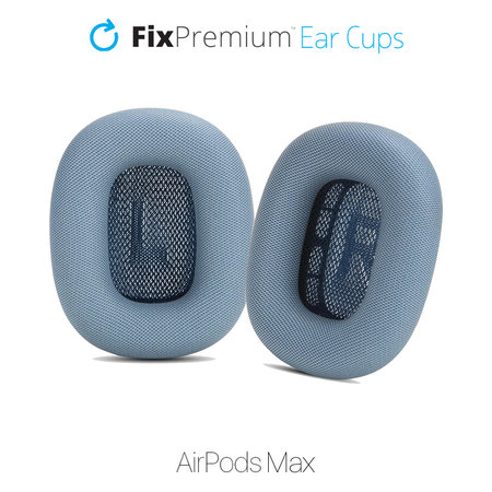 FixPremium - Ersatz-Ohrpolster für Apple AirPods Max (Eco-Leather), blau