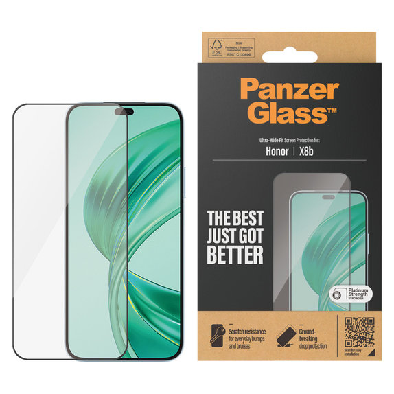 Panzerglas UWF für Honor 90 Smart, Schwarz, PanzerGlass