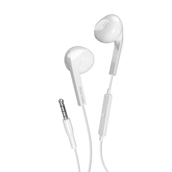 Music Hero - Kopfhörer PRISM, 3.5mm jack, weiß