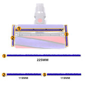 Dyson V-series - Weiche Plüschstreifen