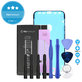 Apple iPhone XR - Akku Batterie 2942mAh FixPremium + Akku Batterie Klebestreifen Sticker + LCD Klebestreifen Sticker + Werkzeugsatz - Multipack