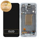 Samsung Galaxy A55 A556B - LCD Display + Touchscreen Front Glas + Rahmen (Awesome Iceblue) - GH82-34305B Genuine Service Pack