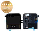 Samsung Galaxy Z Flip 6 F741B - LCD Display + Touchscreen Front Glas + Rahmen (Externe) (Crafted Black) - GH97-30012E Genuine Service Pack
