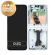 Samsung Galaxy Z Flip 6 F741B - LCD Display + Touchscreen Front Glas + Rahmen (White) - GH82-35014F Genuine Service Pack