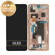 Motorola Edge 50 Ultra - LCD Display + Touchscreen Front Glas + Rahmen (Peach Fuzz) - 5D68C24485 Genuine Service Pack
