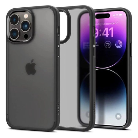 Spigen - Hülle Ultra Hybrid für iPhone 14 Pro Max, Frost Black