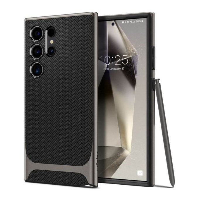 Spigen - Hülle Neo Hybrid für Samsung Galaxy S24 Ultra, Gunmetal