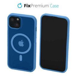 FixPremium - Hülle Clear s MagSafe für iPhone 14, blue