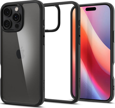 Spigen - Hülle Ultra Hybrid für iPhone 16 Pro, matte black